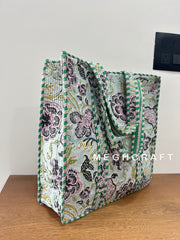 Sustainable Cotton Quilted Travel Bag