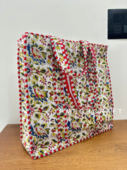 Sustainable Cotton Quilted Beach Bag