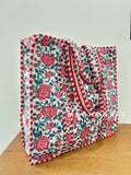 Cotton Quilted Handmade Tote Bag
