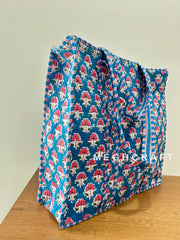 Fashionable Cotton Quilted Beach Bag