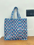 Fashionable Cotton Quilted Beach Bag