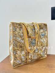 Sustainable Cotton Quilted Beach Bag