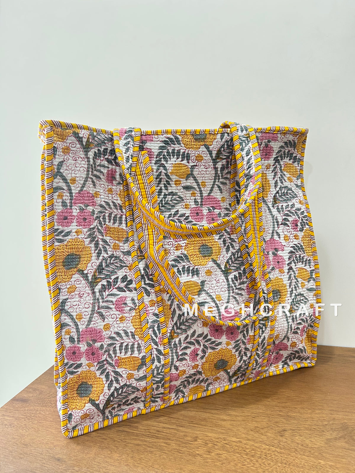 Eco Friendly Cotton Quilted Tote Bag