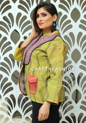 Reversible Vintage Kantha Jacket