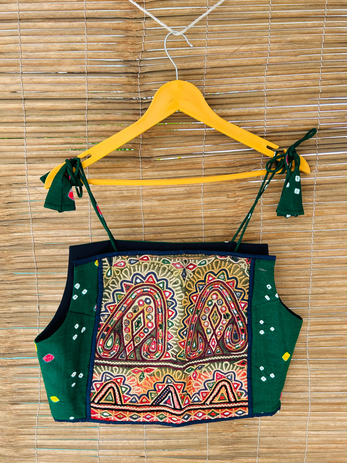 Vintage Embroidered Crop Top