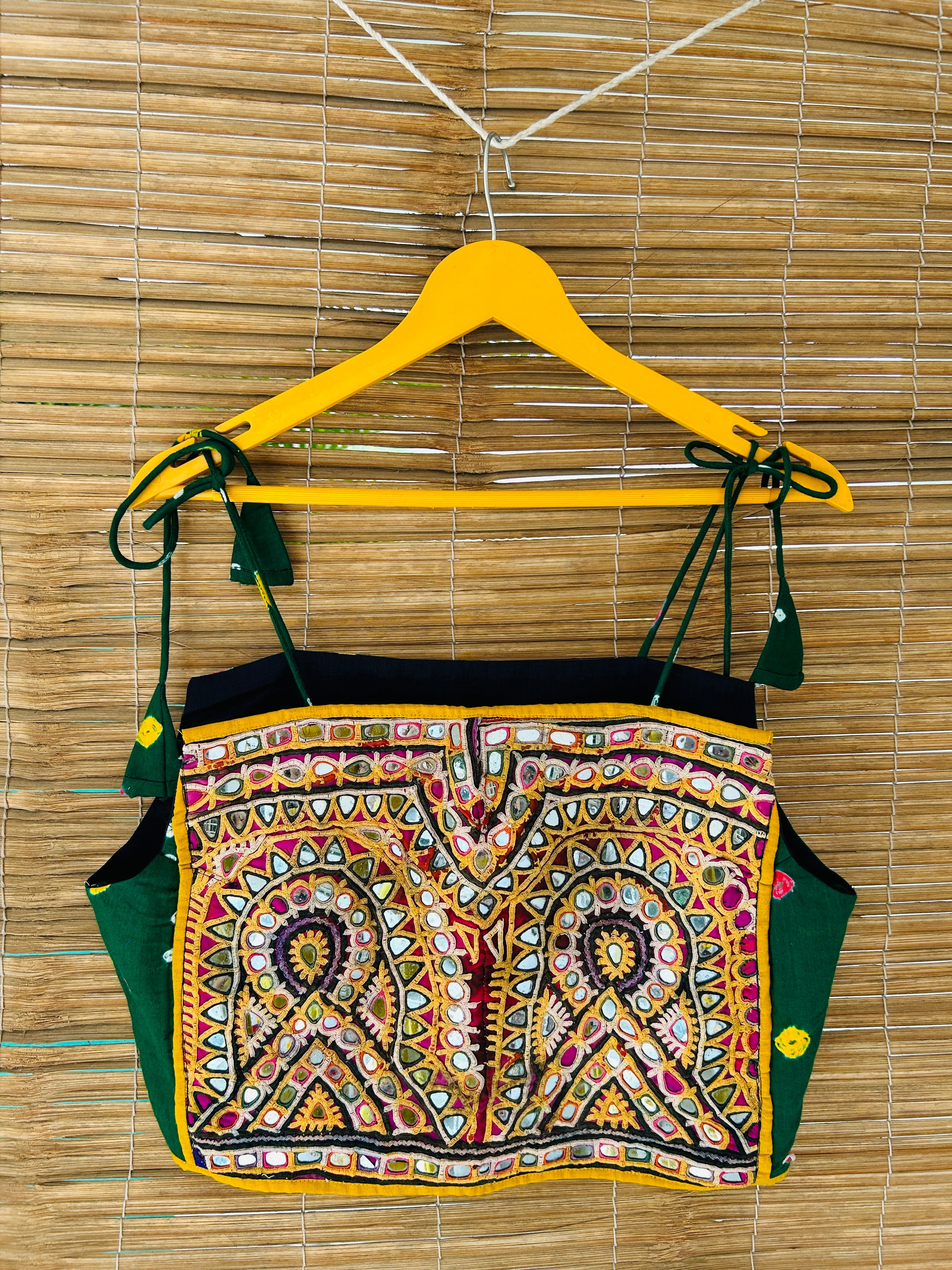 Vintage Embroidered Crop Top