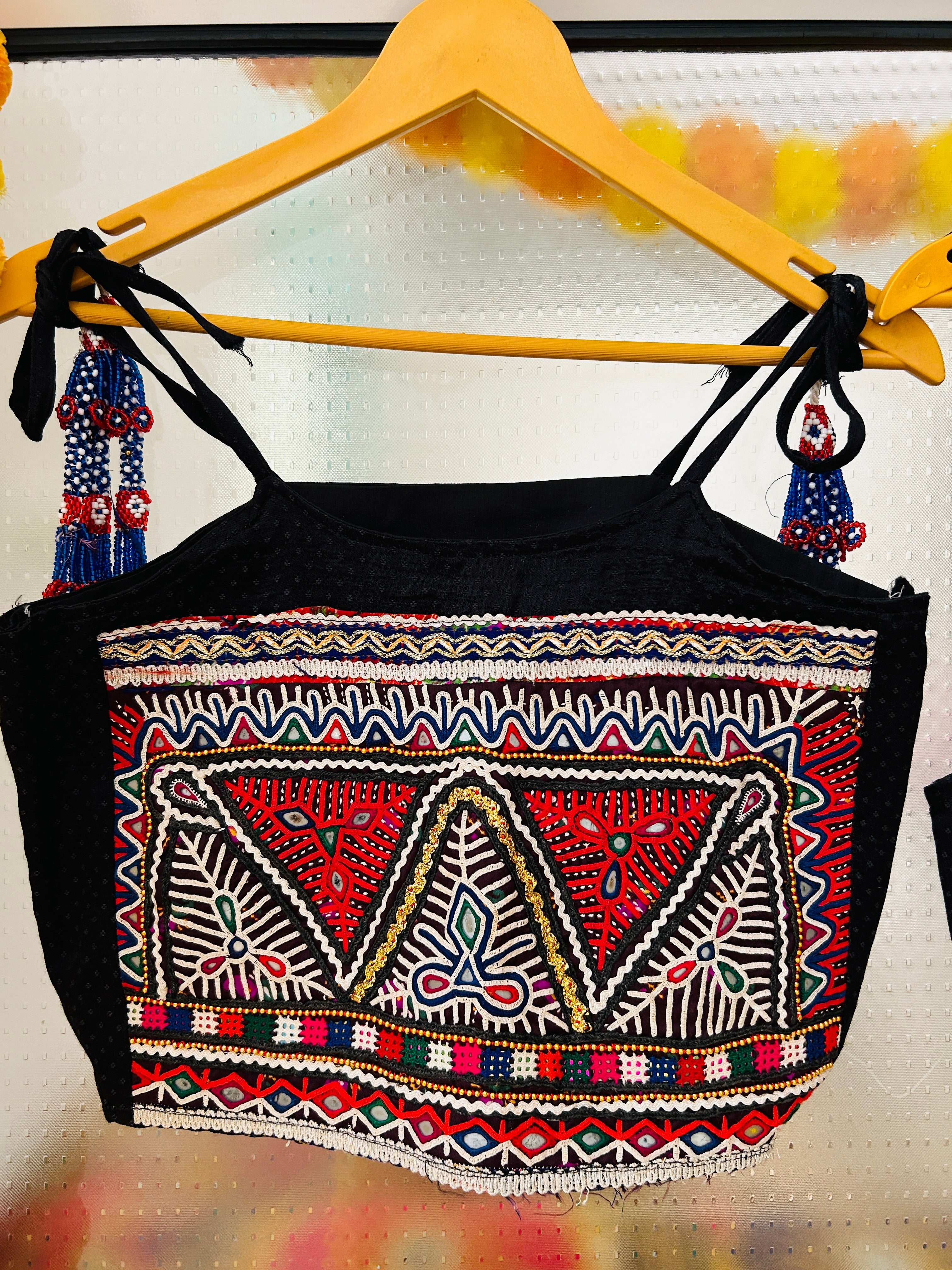 Navratri Embroidered Crop Top