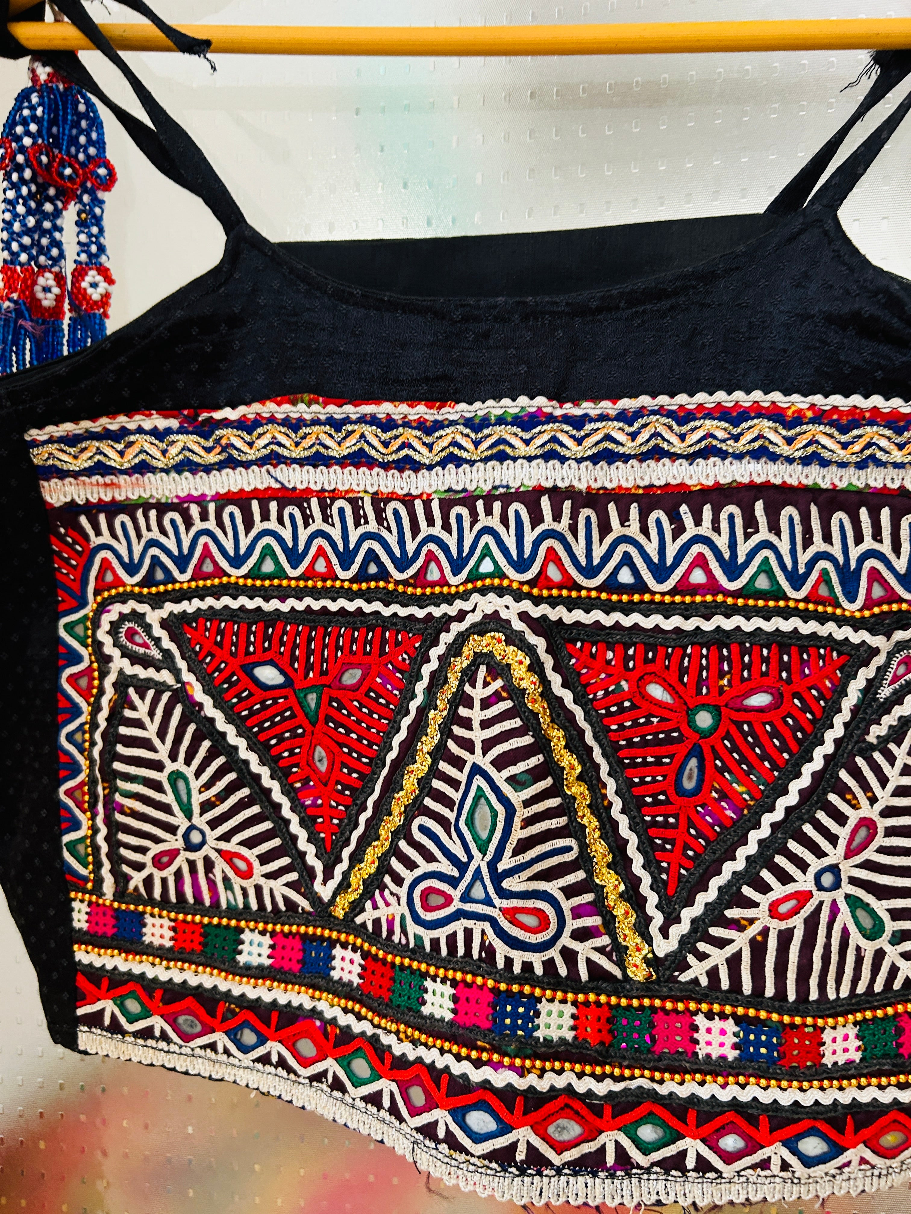 Navratri Embroidered Crop Top