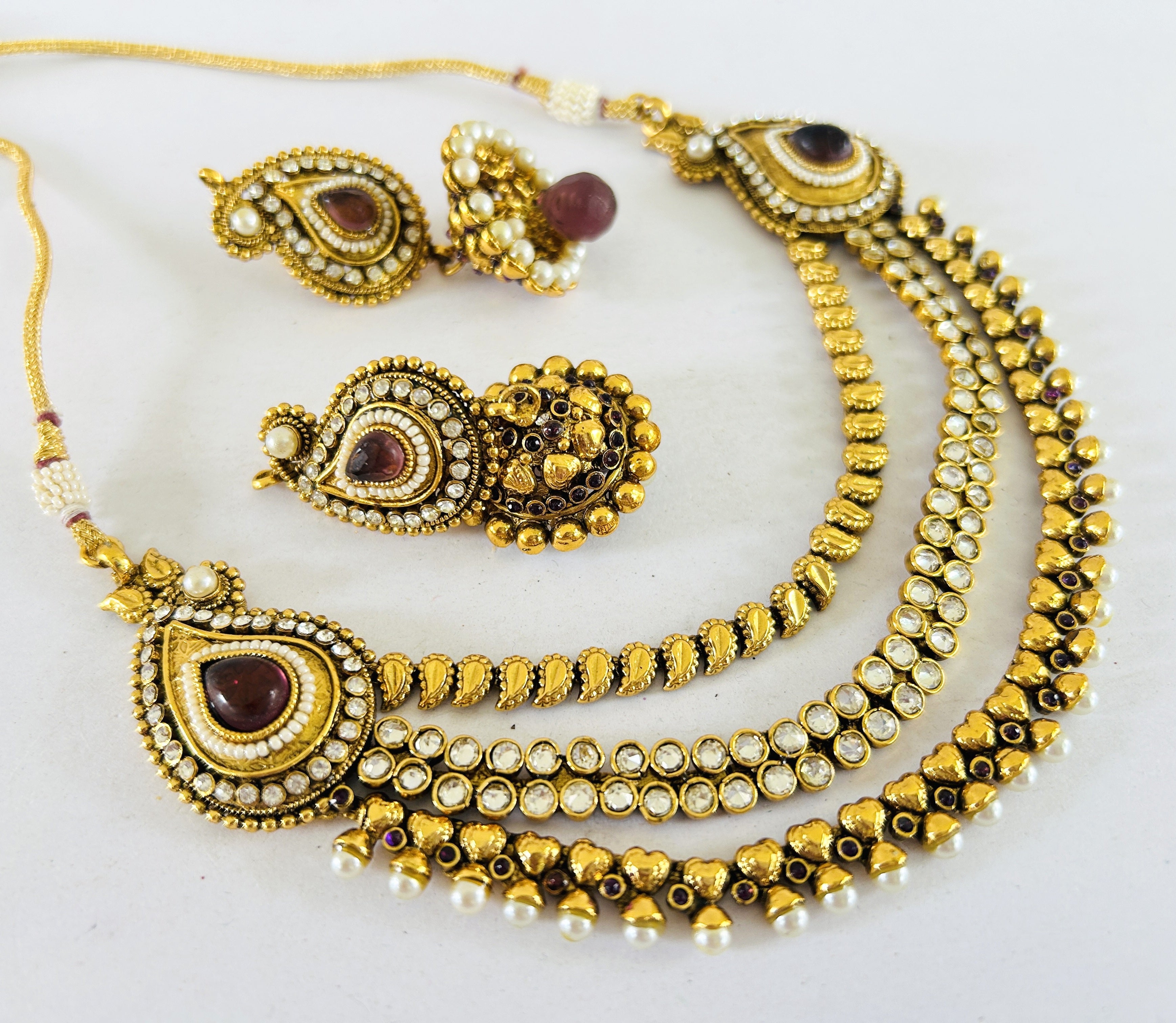 Designer Paisley Style Jewelry Set