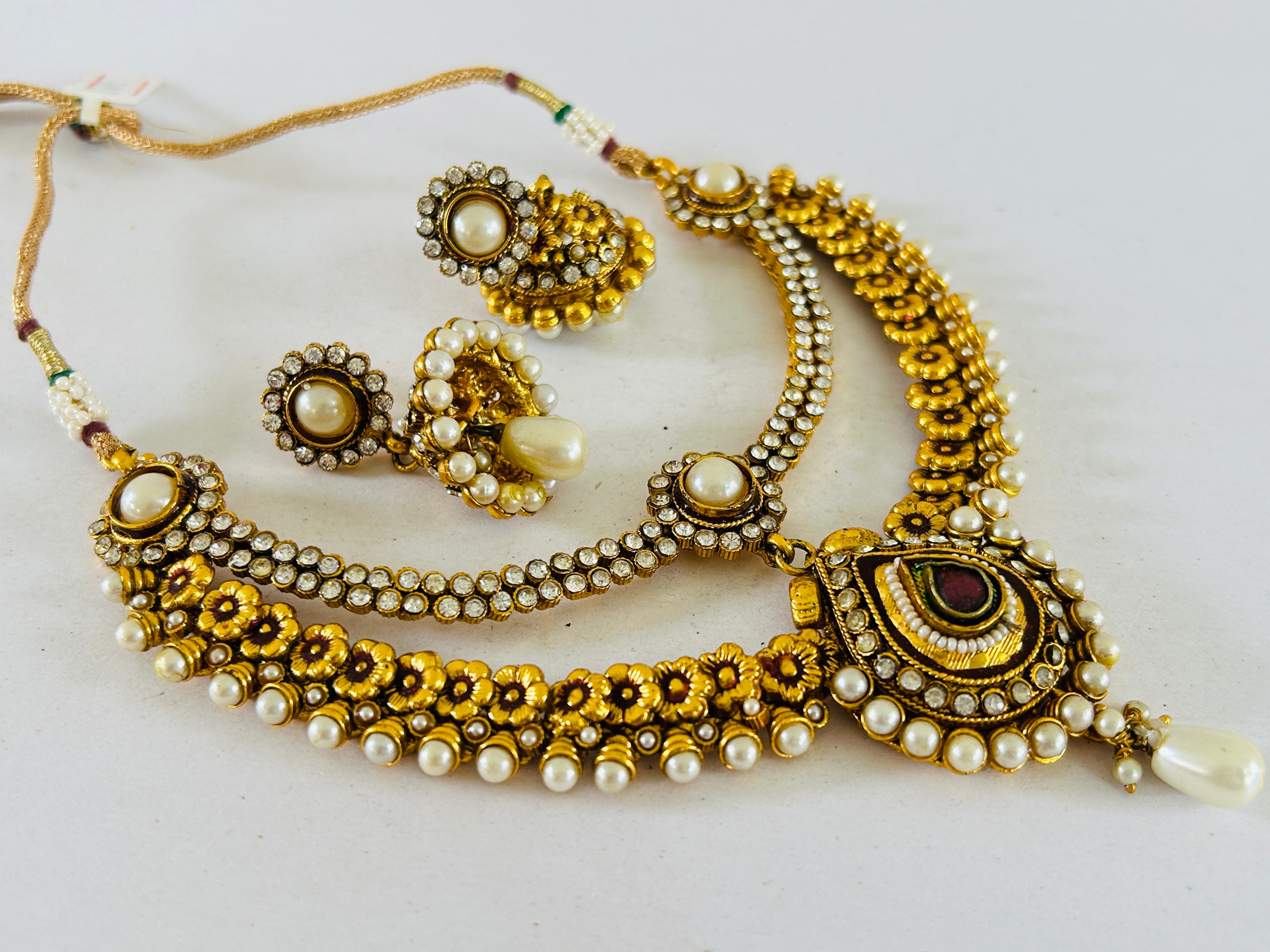 Peacock Style Layered Necklace Set