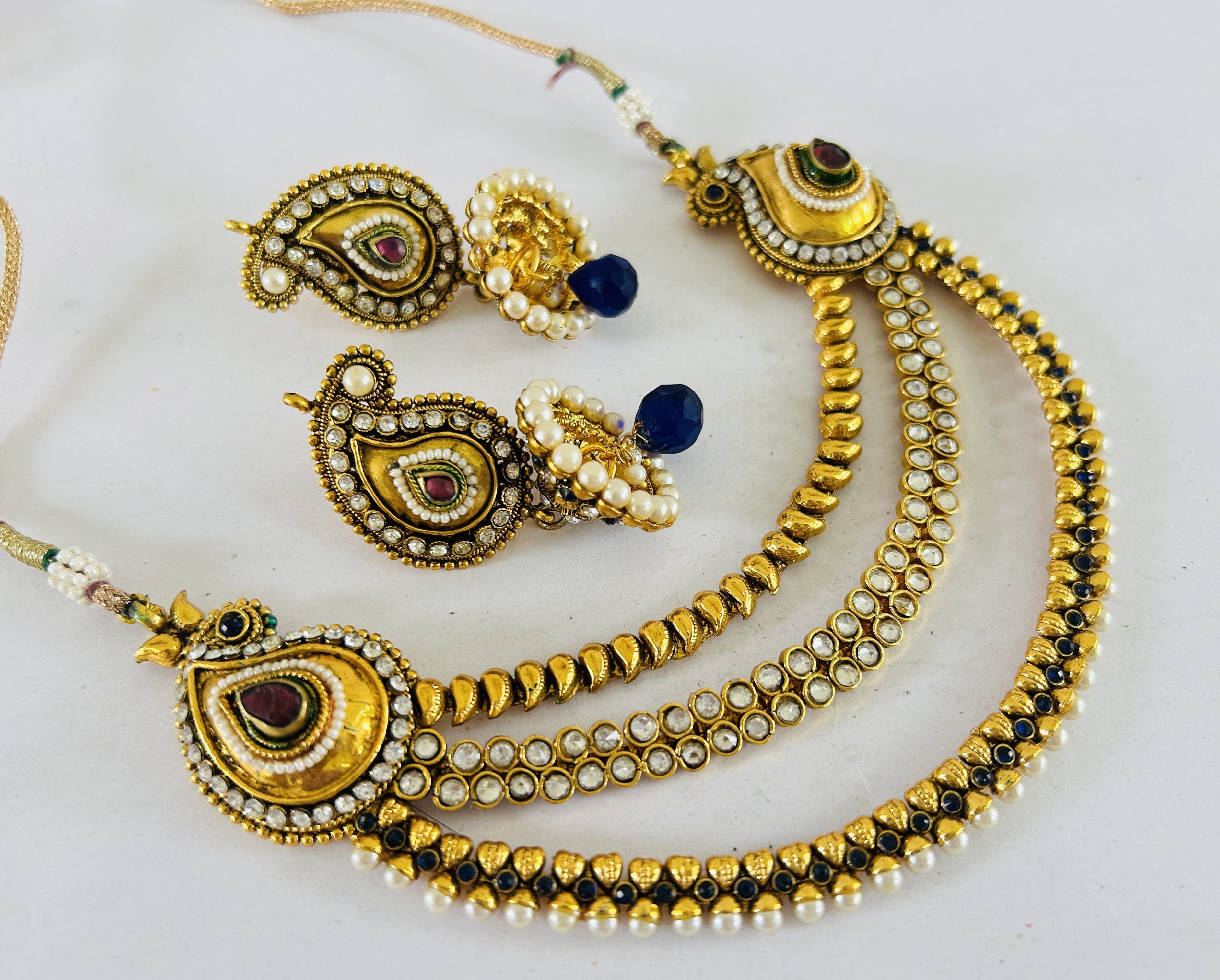 Designer Paisley Style Jewelry Set