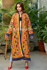 Kutch Embroidery Duster Jacket Coat