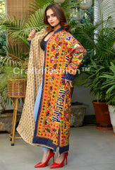 Kutch Embroidery Duster Jacket Coat