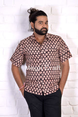 Chemise homme brodée Kantha