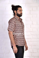 Camisa de hombre bordada Kantha