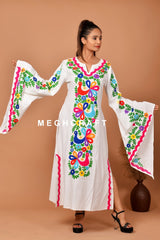 Robe longue mexicaine pour femmes