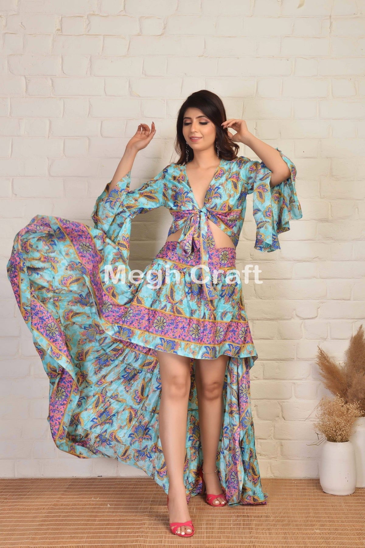 Conjunto Top Lazo-Falda Ibiza