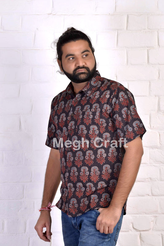 Ajrakh Cotton Men's Shirt