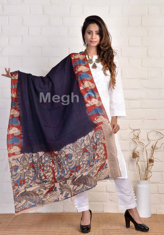 Goddess Kalamkari Stole Dupatta