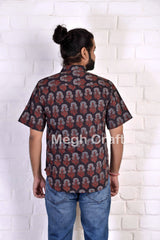 Camisa de hombre de algodón Ajrakh