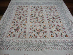 Designer Embroidered Bed Cover