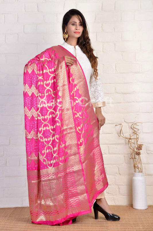 Bandhej Dupatta ethnique