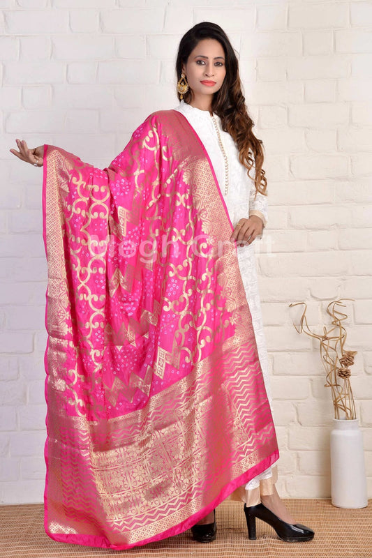 Bandhej Dupatta ethnique