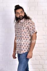 Hand Block Print Cotton Men Shirt