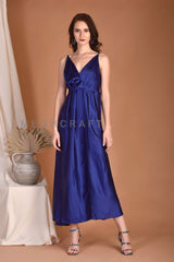 Party Wear Silk Satin Dress