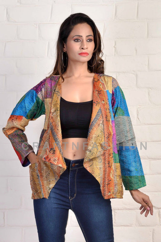 Bolero Kantha reversible indio