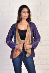 Indian Reversible Kantha Shrug