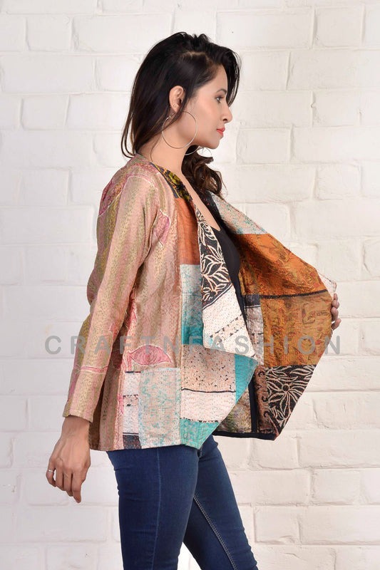 Bohemian Kantha Shrug