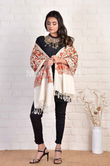 Kashmiri Embroidery Stole Shawl