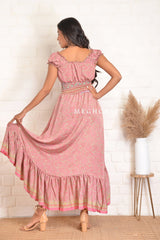 Indian Vintage Silk High Low Dress