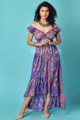 Vestido bohemio alto y fluido