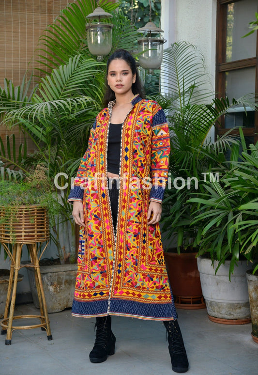 Manteau tribal gujarati long