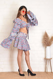 Summer Wear Mini Skirt Top Set