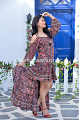 Vestido floral de talla grande