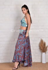 Trouser with Embroidered Belt