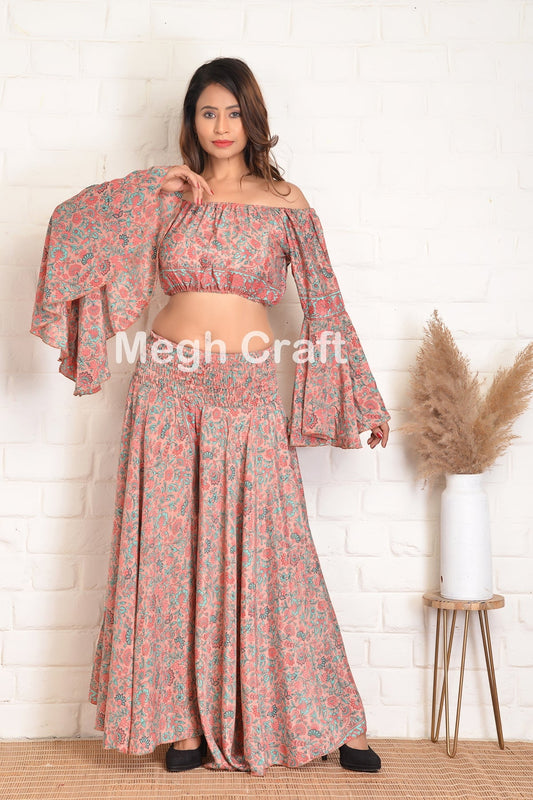 Boho Fashion Trouser Top Set