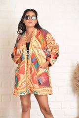 Kantha Embroidery Applique Jacket