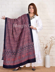 Gujarat Ajrakh Dupatta Stole