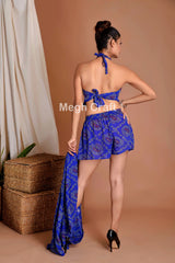 Bandhni Kimono Tietop Short Set