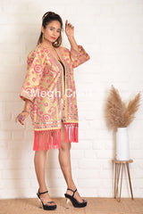 Women Short Kimono Fringe