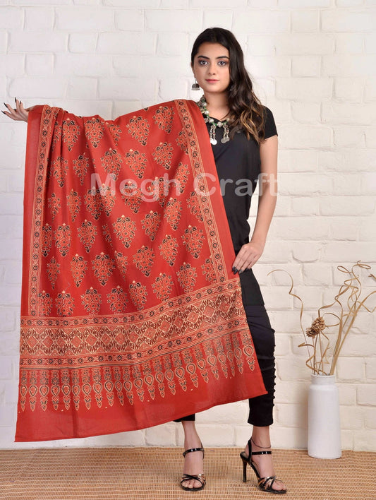 Ajrakh Print Dupatta Stole