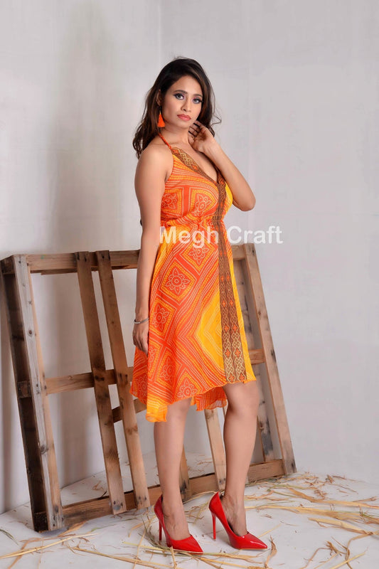 Designer Bandhni Maxi Dress