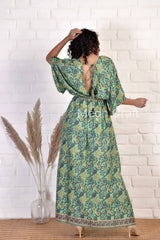 Robe en soie de mode d'été Boho