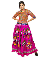 Kutch mirror work skirt