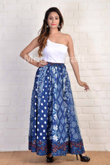 Cotton Indigo Skirt