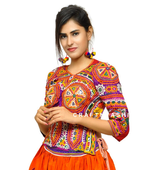 Blusa Kutch Navratri de diseñador